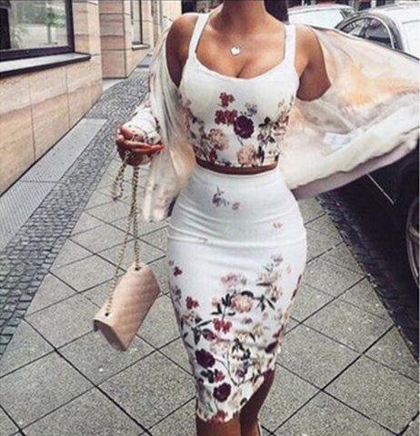 Sexy sling Two-piece dress