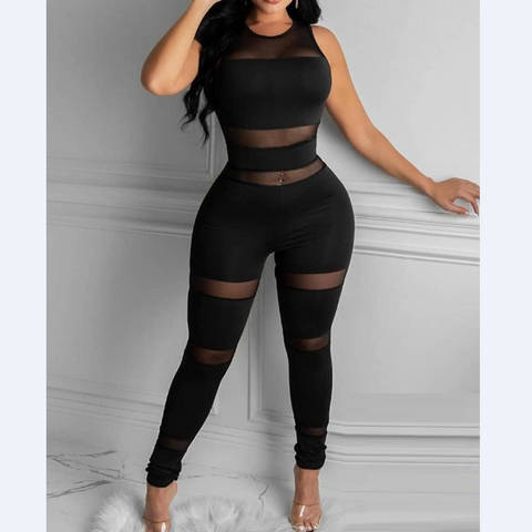 Diamond-Studded Jumpsuit