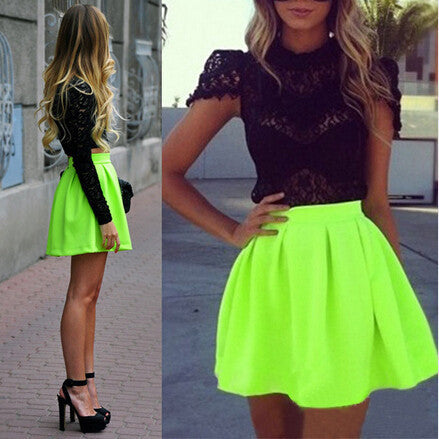 Solid color package hip skirts