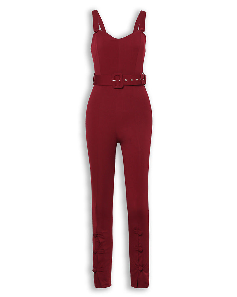 Sling Sexy V-neck Sleeveless jumpsuit