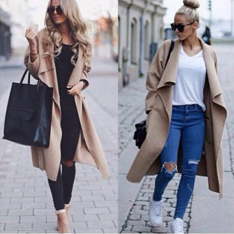 Women'S Long-Sleeved Thick Hooded Jacket