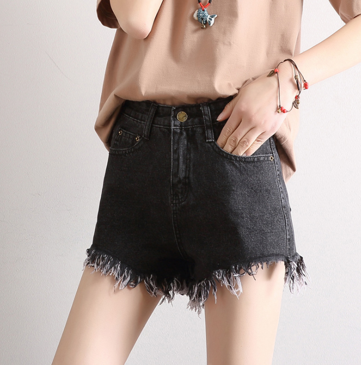 Fashion High-Waisted Denim Shorts