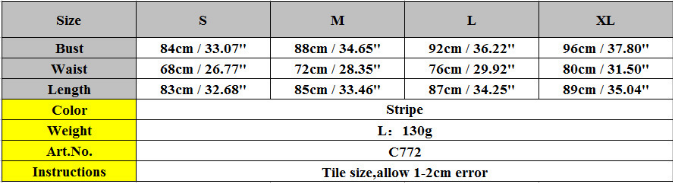 SEXY STRIPED V-NECK SLEEVELESS DRESS