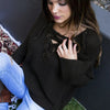 Sweater V-neck Tops Women's Fashion Needles