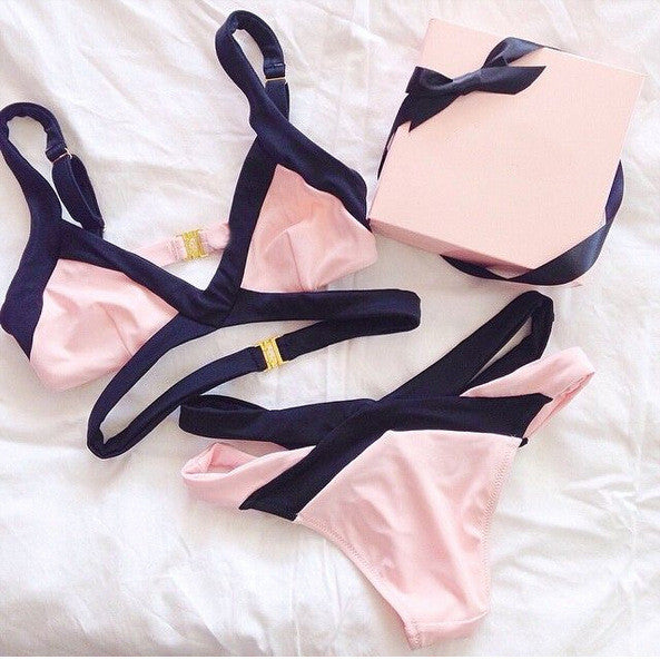 Sexy Spell color bikini swimsuit