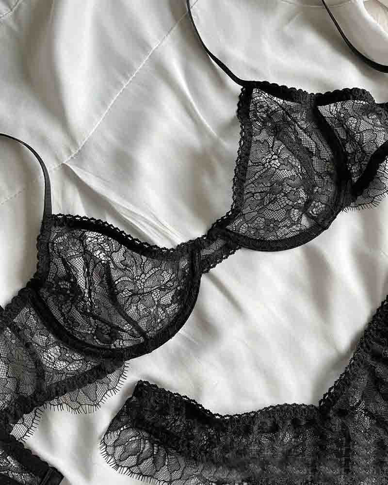 Sexy Lace Panty Suit