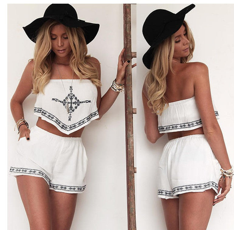Fashion printed Two-piece shorts