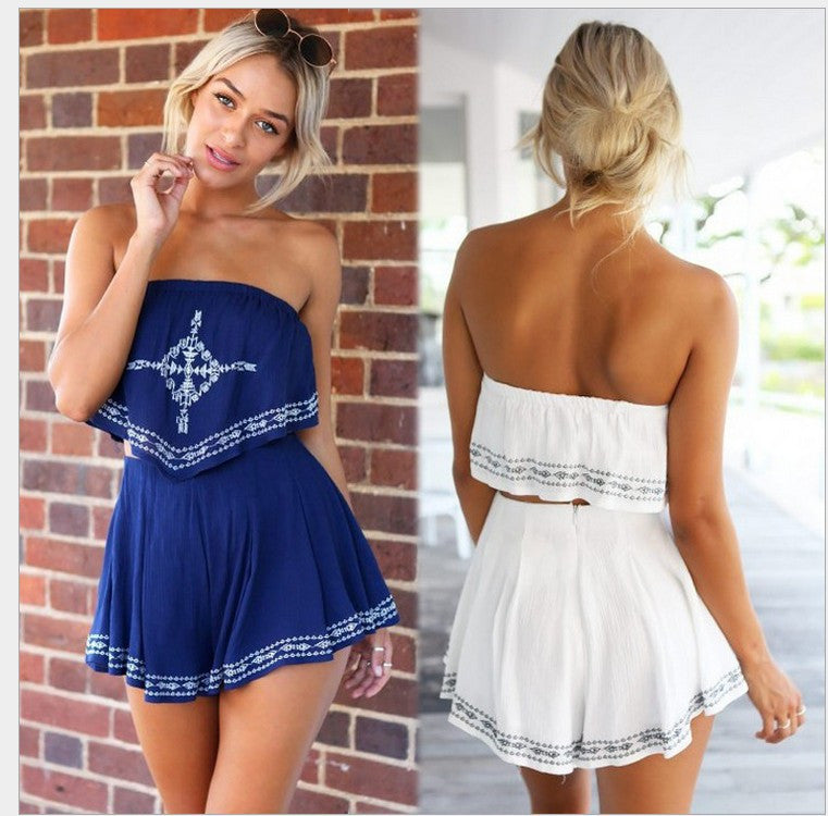 Fashion printed Two-piece shorts