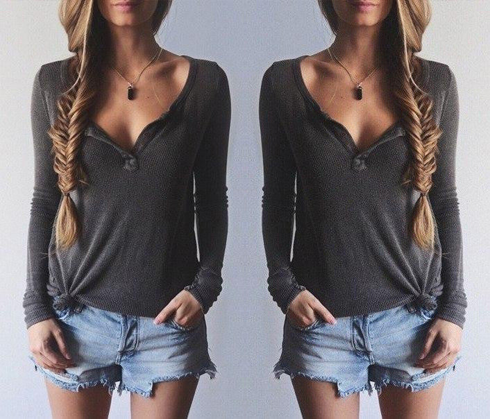 FASHION V-NECK SHIRT