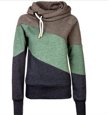 Solid color Round neck long-sleeved zipper sweater