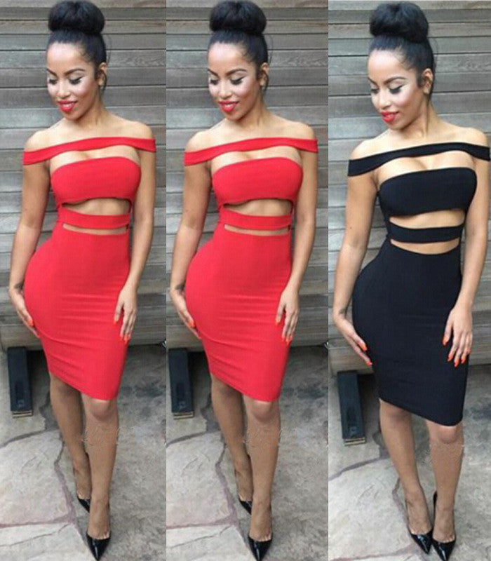 Sexy package hip Sleeveless dress