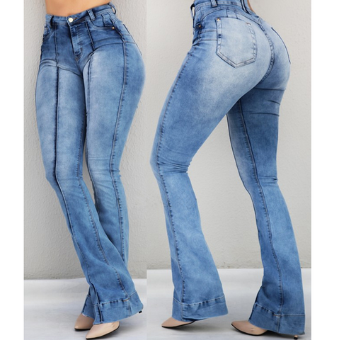 Sexy Women Ripped High Waist Jeans