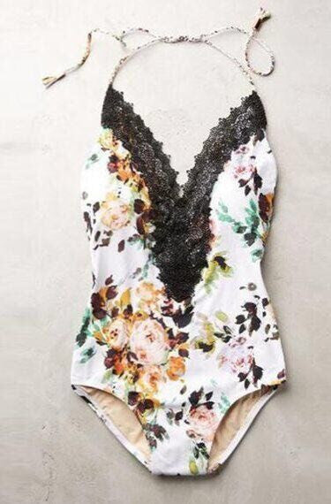 Sexy Lace Printing swimsuit