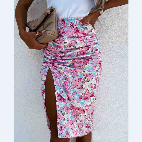 Casual Elastic Hole Denim Pants