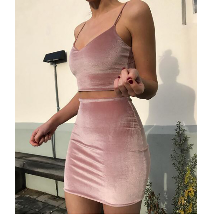 FASHION SEXY TWO-PIECE DRESS