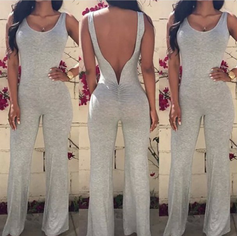 WOMEN'S ROUND NECK SLEEVELESS PIECE PANTS