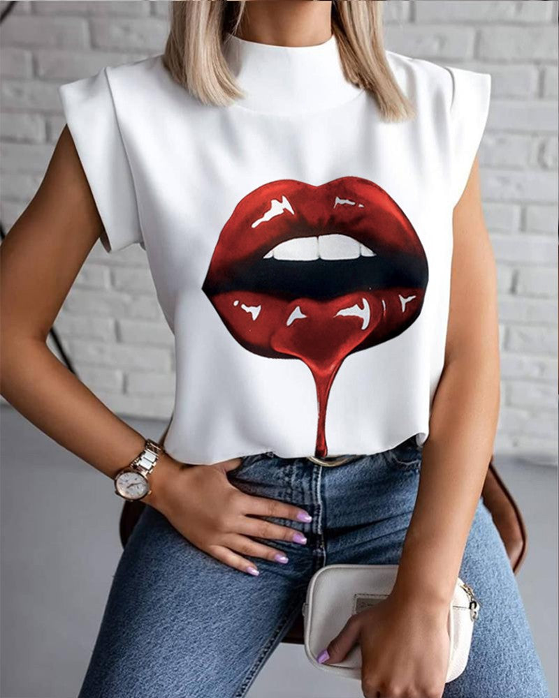 Design Women High-Necked Blouse