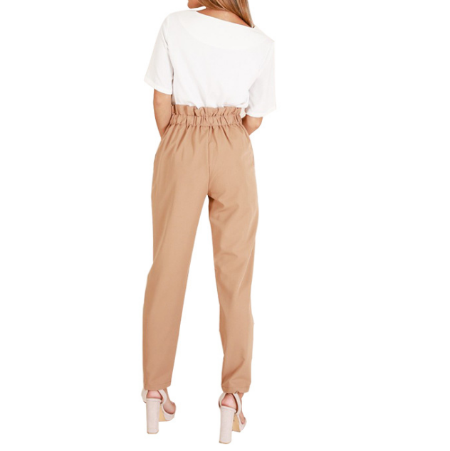 Casual Women'S High Waist Khaki Pants