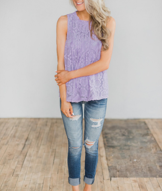 Fashion Lace Vest Sleeveless Tops