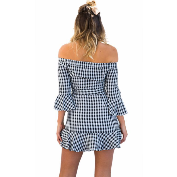 Irregular Sexy High Waist Dress