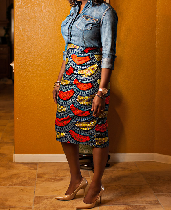 Women'S Printed Bag Hip Skirt