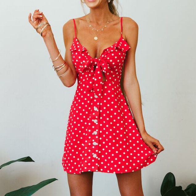 Fashion Women'S Sling Chiffon Princess Dress