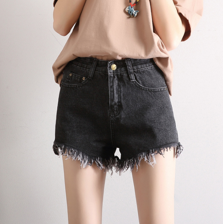 Fashion High-Waisted Denim Shorts