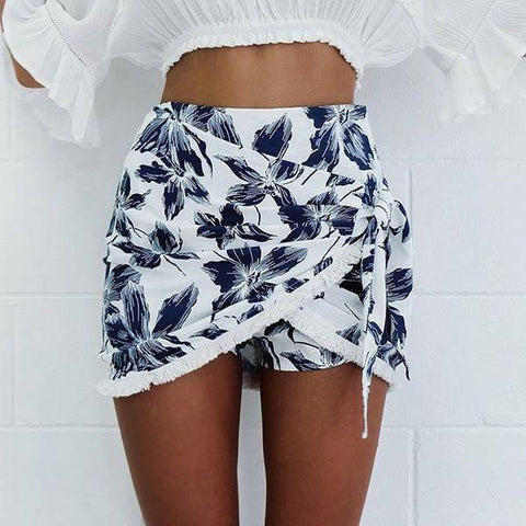 Solid color package hip skirts