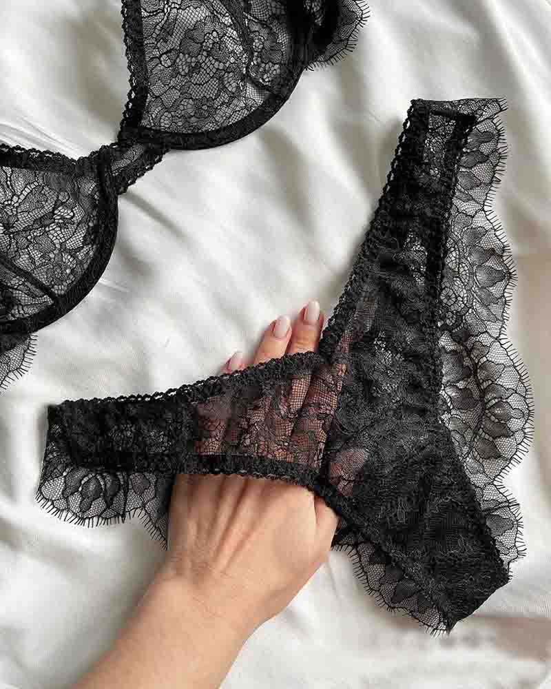 Sexy Lace Panty Suit