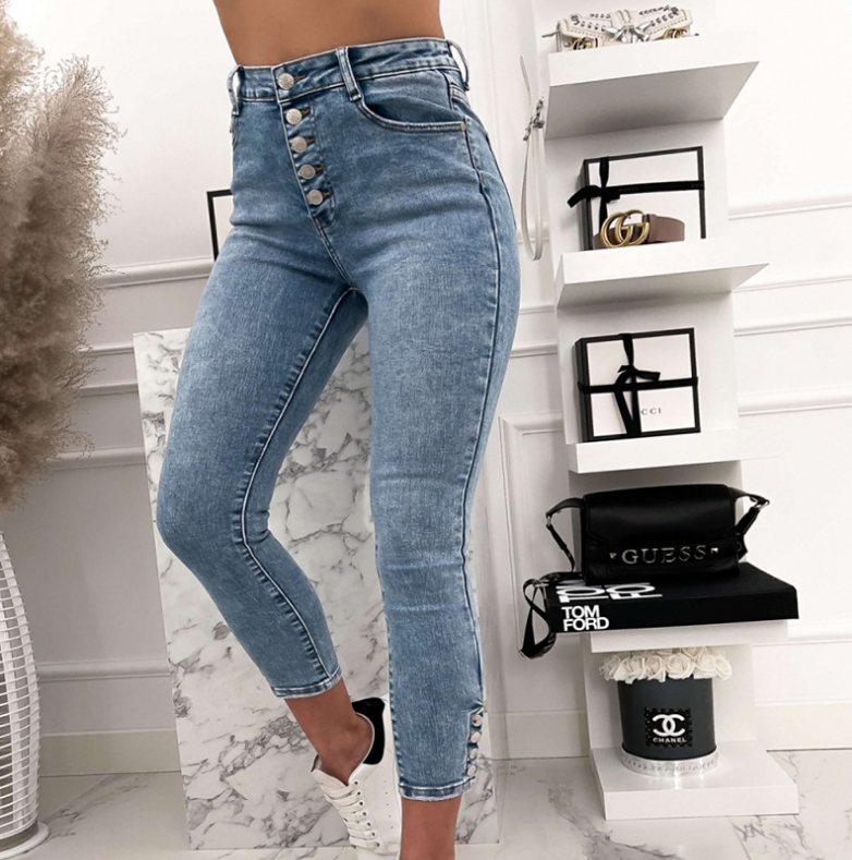 Women'S Blue Denim Pants