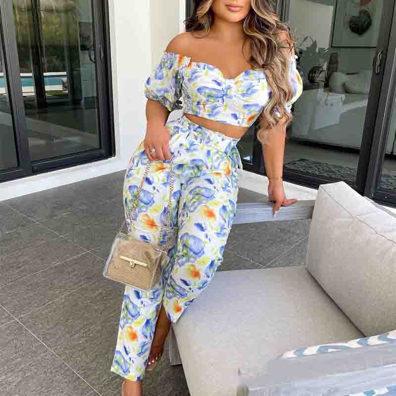 Women Printed Two-Piece Set