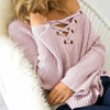 Sweater V-neck Tops Women's Fashion Needles