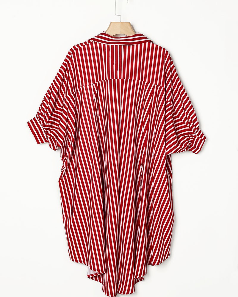 Casual Striped Women'S Printed Shirt