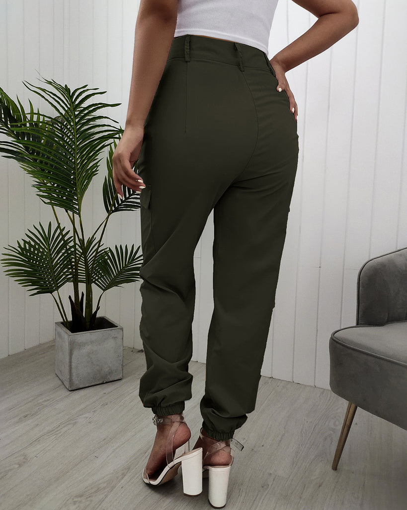 Women'S Casual Solid Color Pants