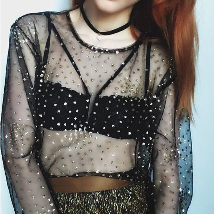 Fashion Round Neck Long-Sleeved T-Shirt