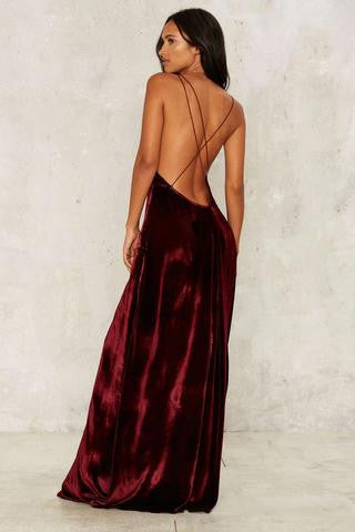 SEXY HARNESS BACKLESS DRESS