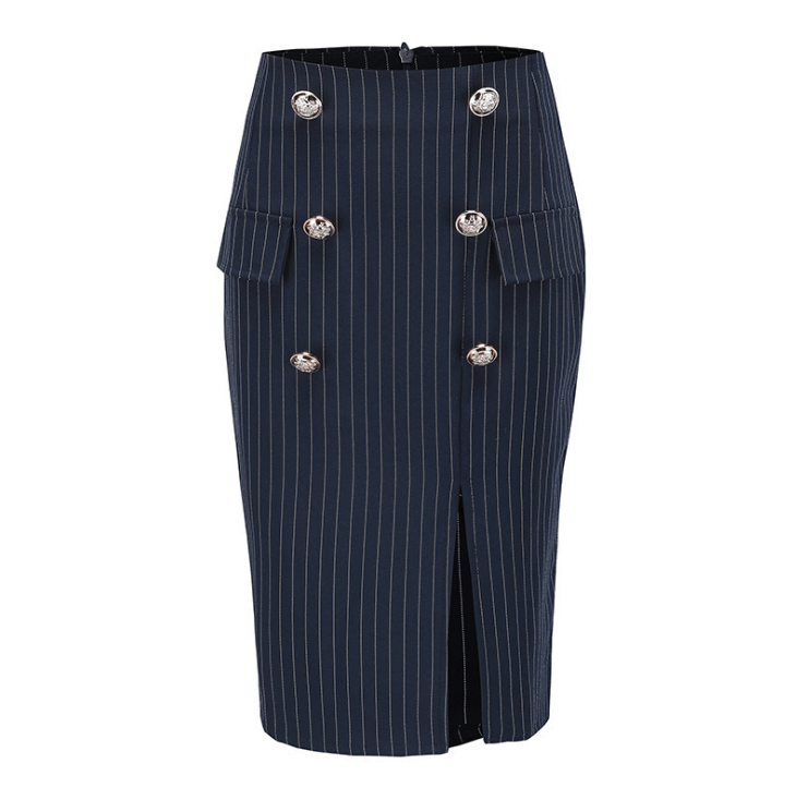 Sexy Women'S Fashion Striped Bag Hip Skirt