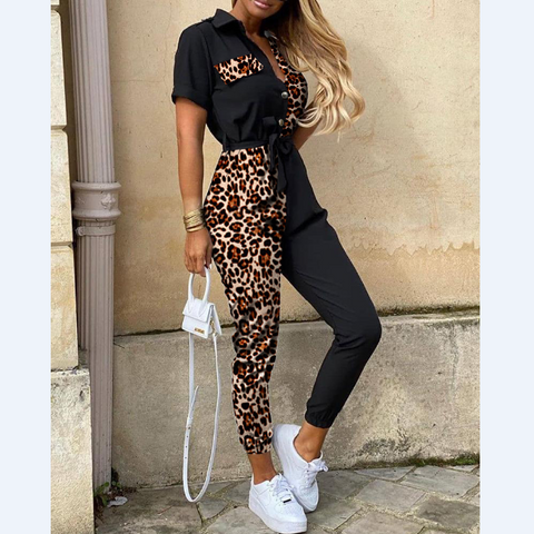 Casual Butterfly Print Jumpsuit