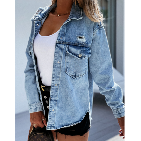 Women'S Long-Sleeved Thick Hooded Jacket