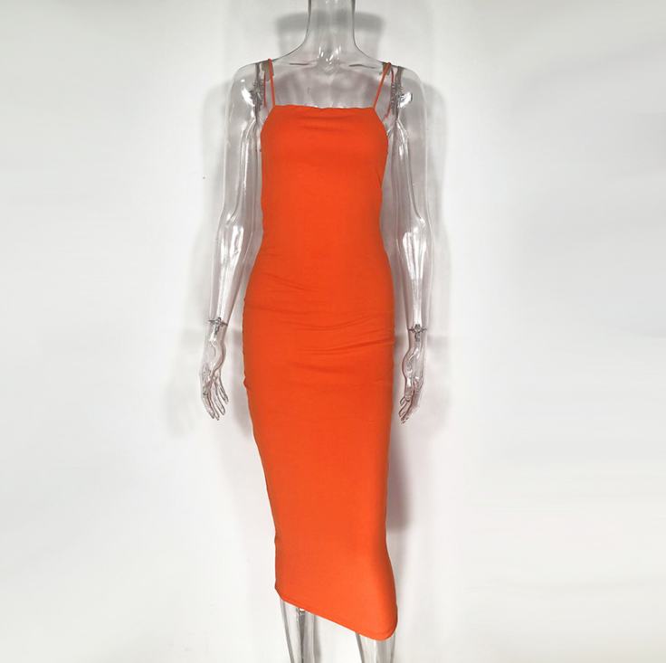 Sexy Halter Sling Bag Hip Dress