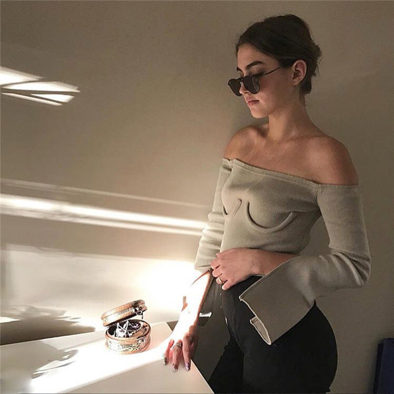 Women'S Sexy Long-Sleeved T-Shirt