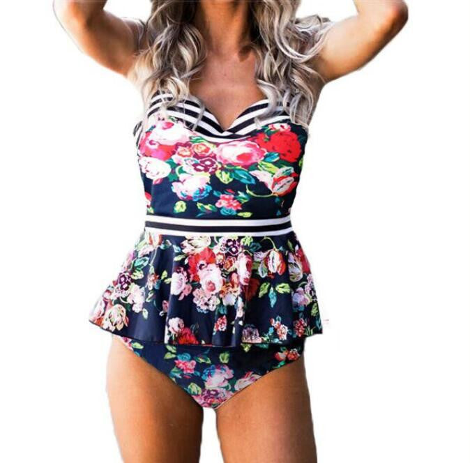 Sexy High Waist Two Piece Swimwear