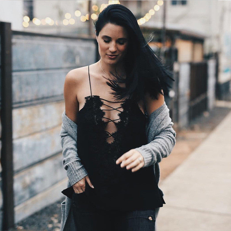 Sexy V-Neck Embroidered Shirts