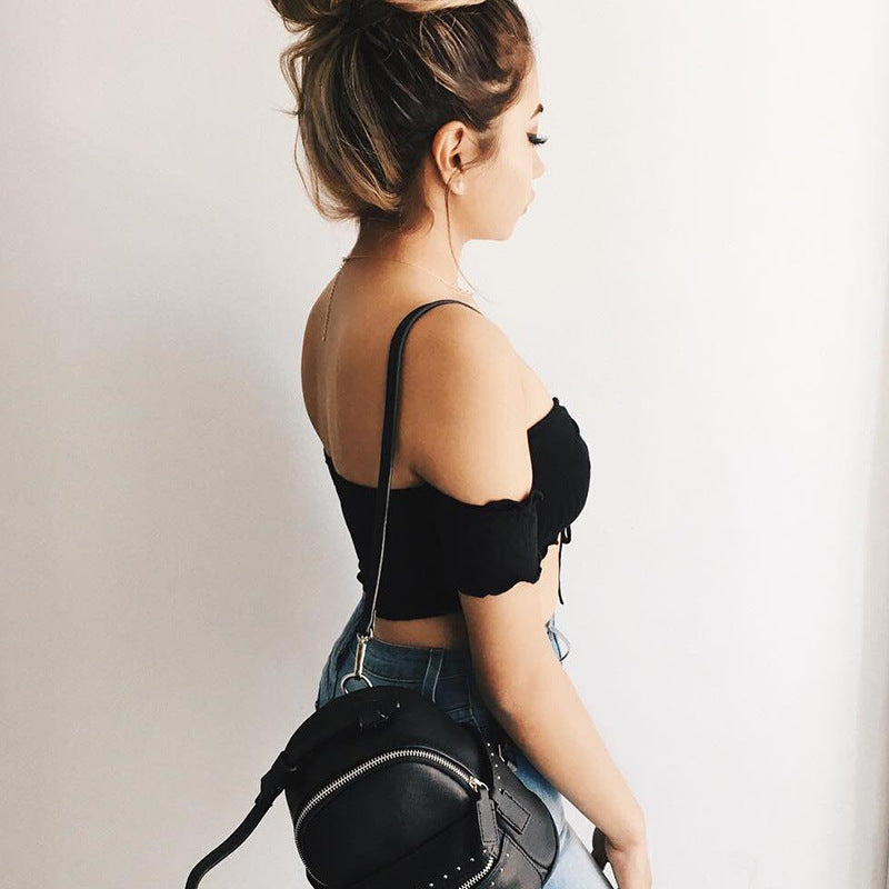 Sexy Short Sleeve Vest Top