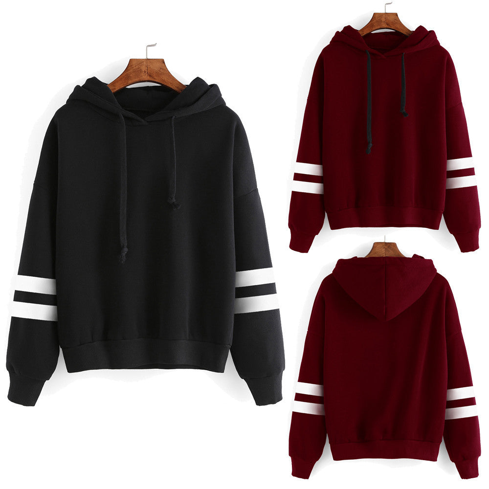 Loose Long-Sleeved Hooded Sweater
