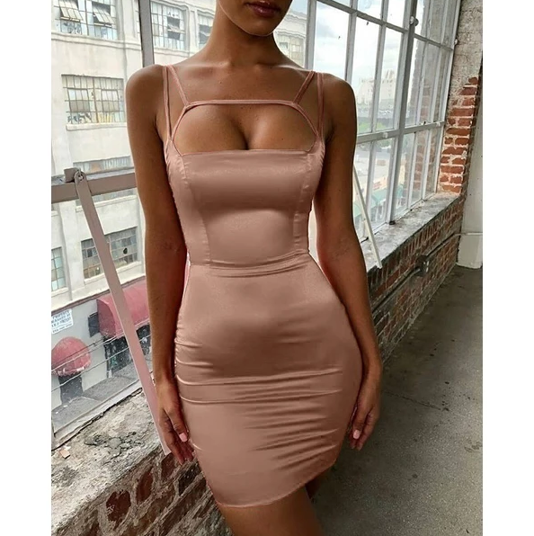 Design Women Fashion Sling Sexy Bodycon Dress