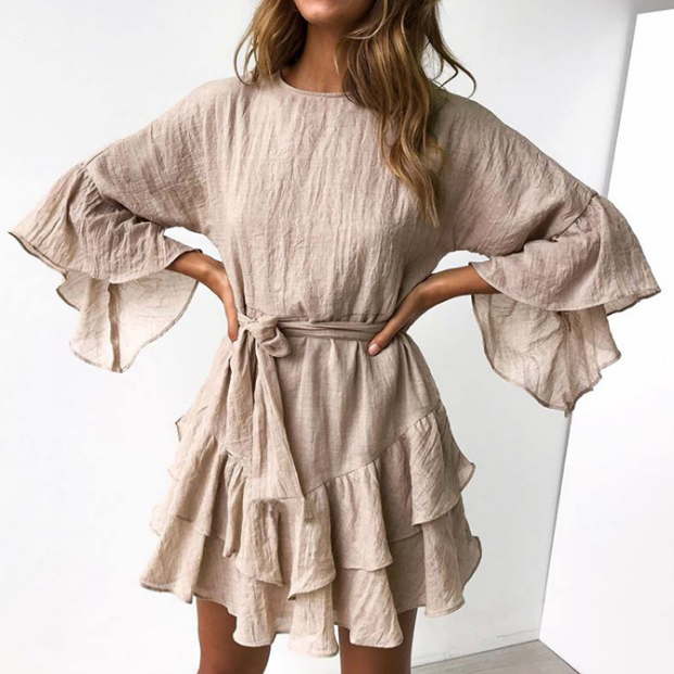 Design Round Neck Fashion Dress