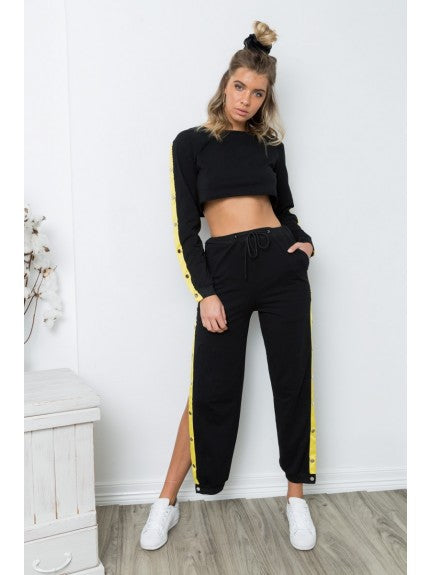 Ladies Winter Stripes Sexy Crop Top