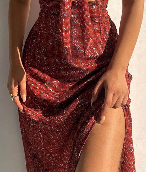 Fashion Sexy Women's Printed Sleeveless Dress