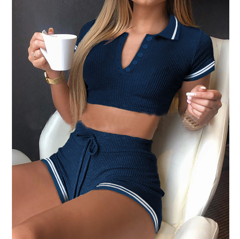 Women'S Pit Strip Vest Two-Piece Suit
